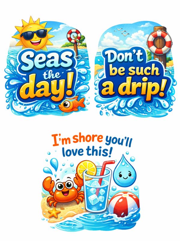 Ocean, Beach & Sea Water Puns