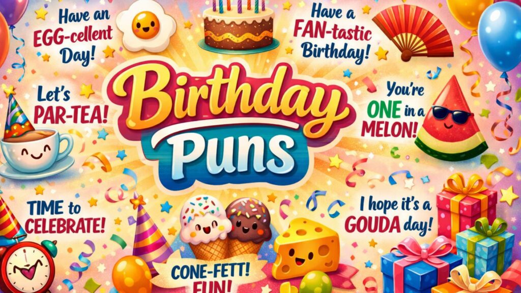 birthday puns card style image