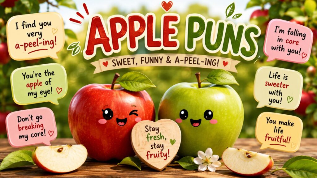 Apple Puns That Are Funny, Cute & Surprisingly A-Peel-ing