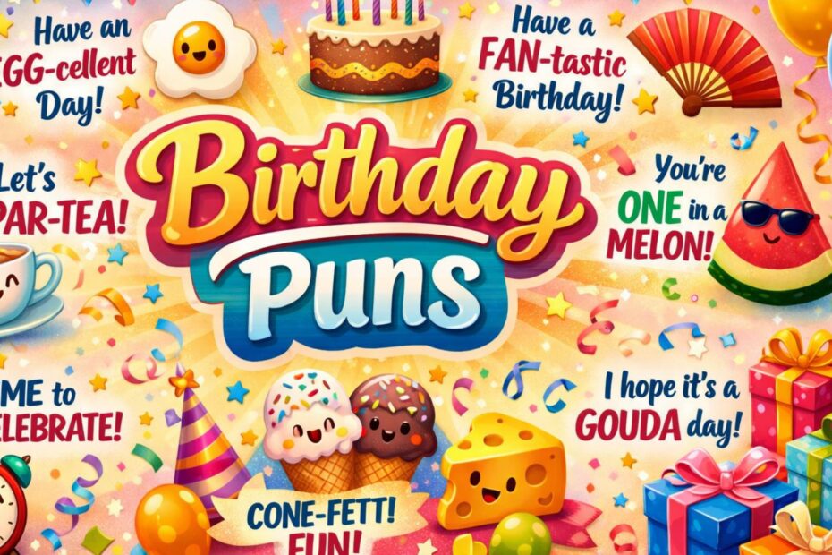 birthday puns card style image