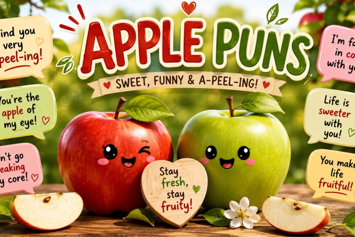 Apple Puns That Are Funny, Cute & Surprisingly A-Peel-ing