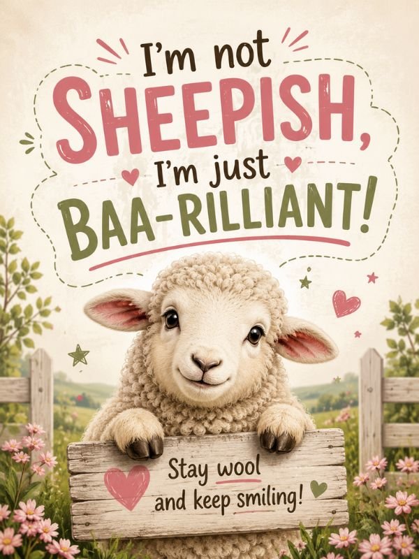Cute Sheep Puns​